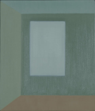 Quadri spaziali, Serie IV 1: illusionistischer Raum,&nbsp;1999

olio su tela

35 x 30 cm