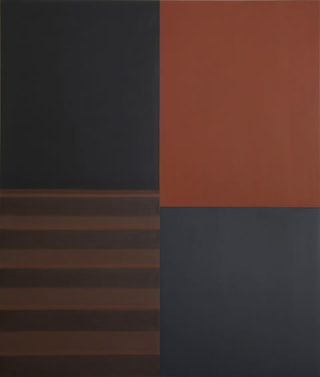 Quadri spaziali, Gro&szlig;es Treppenhaus in zentraler Sicht,&nbsp;1988

olio su tela

200 x 170 cm