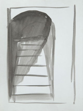 Quadri spaziali, Raumbild mit Treppe,&nbsp;s.d.
acquerello su carta
18 x 14 cm