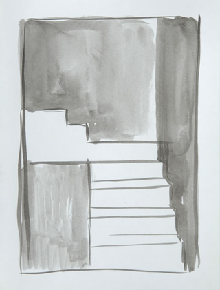 Quadri spaziali, Raumbild mit Treppe,&nbsp;s.d.
acquerello su carta
18 x 14 cm