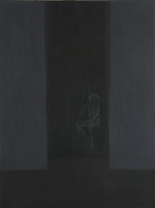 Figure, Sitzende Figur,&nbsp;2004-2006

olio su tela

200 x 100 cm