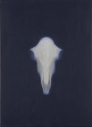 Nature morte, Sch&auml;del Schaf,&nbsp;1984-1989

olio su tela

59 x 43 cm