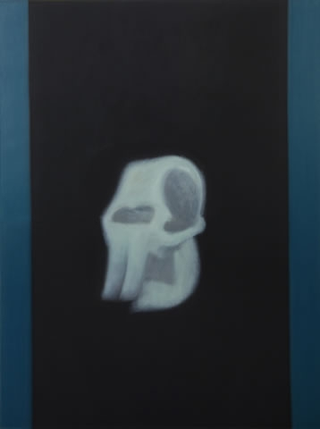 Nature morte, Sch&auml;delbild Elephant,&nbsp;2001

olio su tela

200 x 150 cm